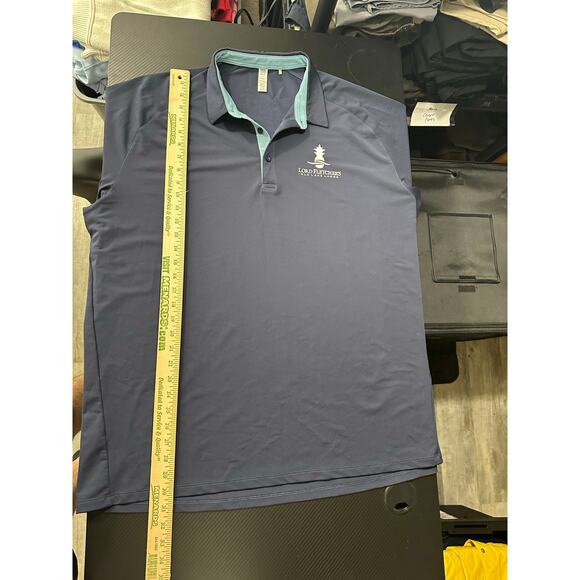 UNRL Performance Golf Polo Navy Blue Size 3XL Chest Logo - Picture 5 of 8